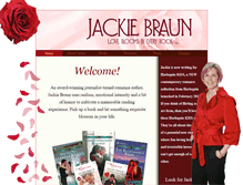 Tablet Screenshot of jackiebraun.com